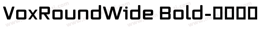 VoxRoundWide Bold字体转换